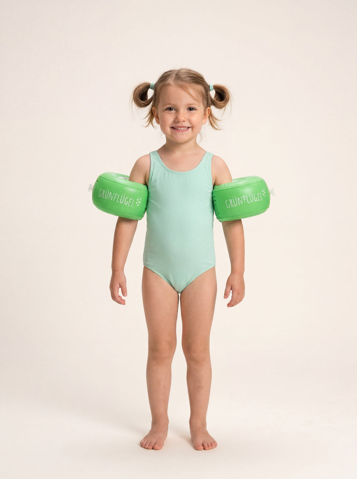 Grünflügel Brassards Enfant 1-6 Ans – Bio-TPU Sans Plastifiants – Double Protection Mousse – 11-30 Kg – Écologique